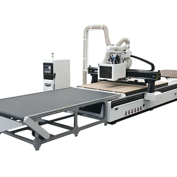 1325 1530 2030 ATC Wood CNC Router With Loading and Unloading Table | Auto Nesting CNC Machine photo-3