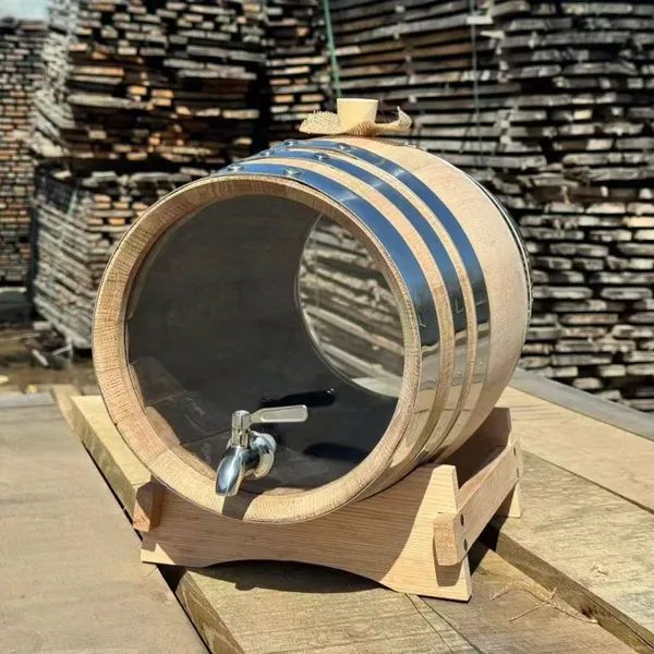 Oak Barrel With Viewing Window - Free Technical Support, 30-Day Trial, Food Grade Materials, 5 Gallon photo-4