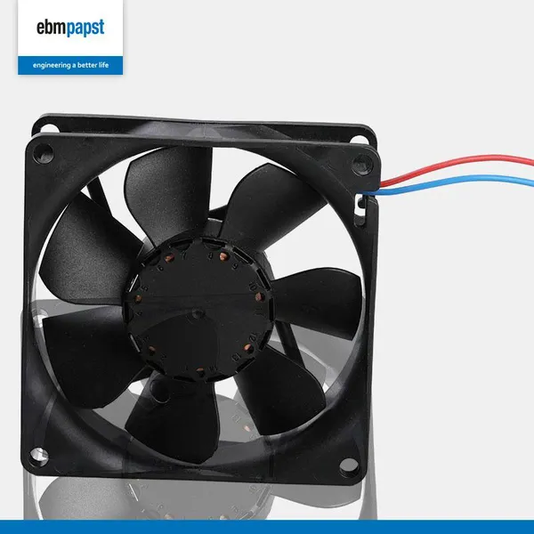 Ebm 612F/2 DC Axial Fans 12V 1W 3900RPM 27m/h 60x60x15mm 27dB Industrial Exhaust Fan for Data Center Ventilation