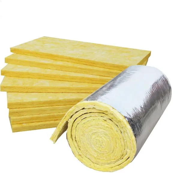 Good Quality Reinforced Fiberglass Glass Wool Blanket Class Fire Resistance Soundproofing Hydrophobi
