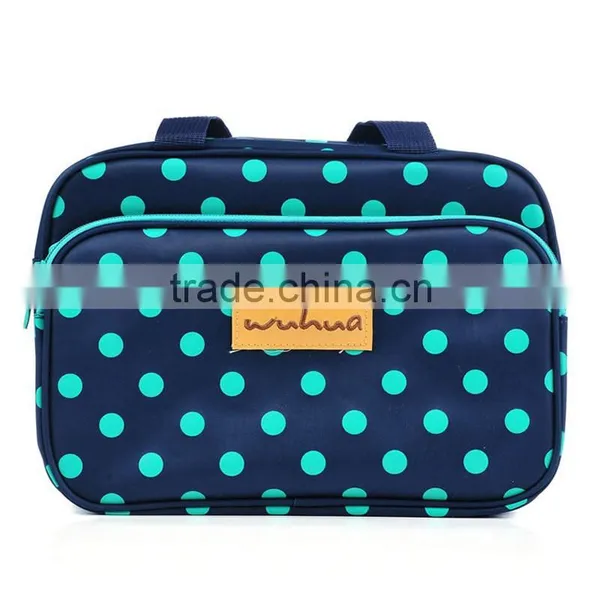 Stock Wholesale Baby Diaper Bag Outdoor Stroller Travel Dot Nylon Mommy Cheap Designer Handbags photo-2