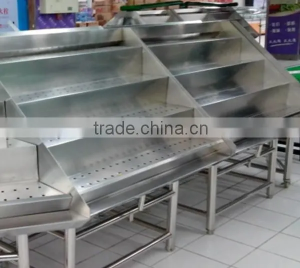 APEX Supermarket Shelf or Grocery Stainless Steel Fruit Vegetable Display Rack/vegetable and Fruit Display Shelves photo-2