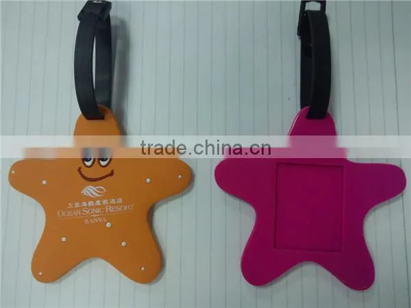 Fashion and Cutely Personalized Emboss Your LOGO Soft Pvc Luggage Tag Custom photo-4