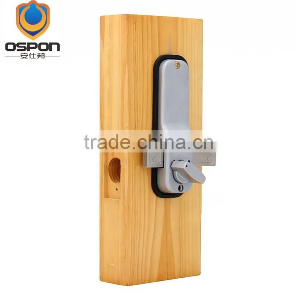 OSPON Mechanical Keyless Entry Glass Door Lock Stain Chrome OS25A photo-2