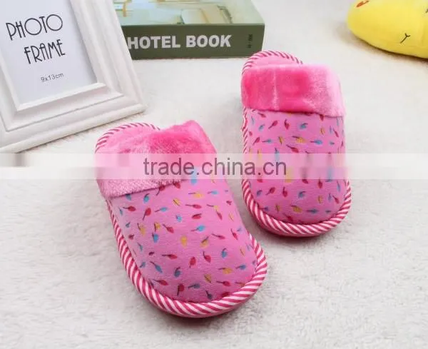 Good Quality Comfortable Family Kids Cotton Slippers Warm Indoor and Outdoor Slippers photo-4