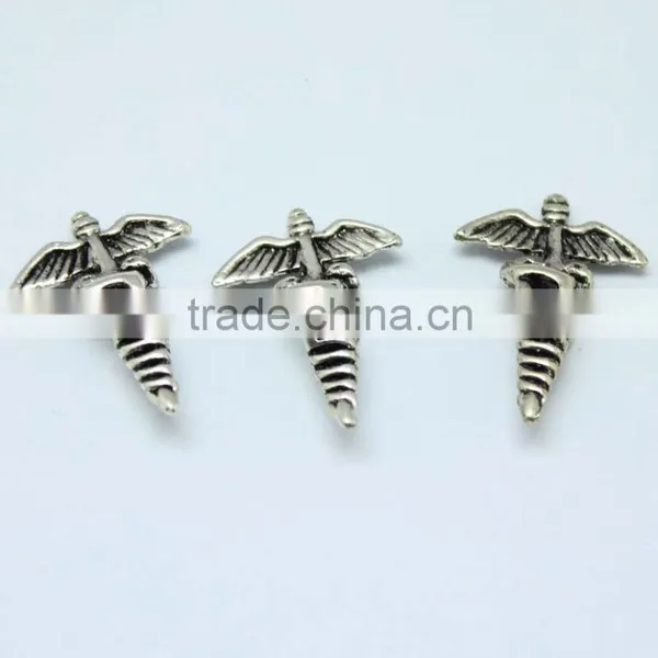 Wholesale Dragonfly Shape Zinc Alloy Beads With Round Hole for Bracelets photo-3