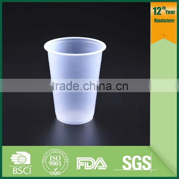 Transparent Plastic Disposable Cup 7oz / PP/PS Material Cups Quality Choice
