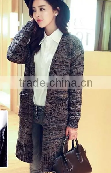 Long-sleeved cardigan sweater shawl jacket women