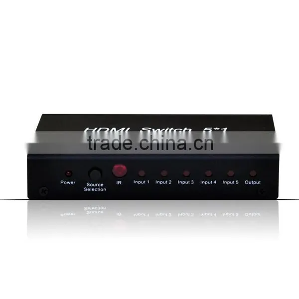 5 Port HDMI Splitter Switch Selector Box 1080P for HDTV photo-2