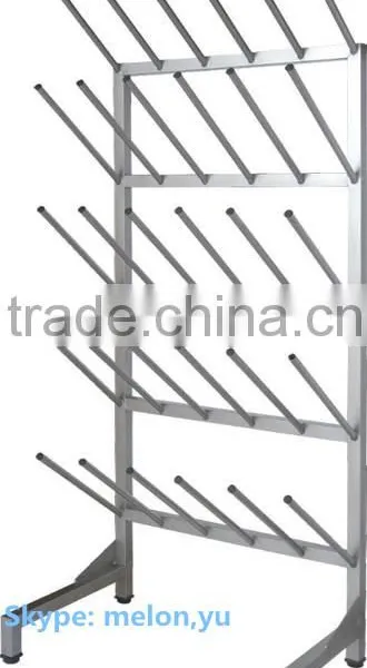 Factory Direct Sales 15-pair Stainless Steel Boot Rack/Mobile Boot Rack photo-2