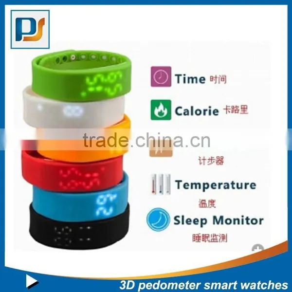 3D Pedometer USB Wristband Pedometer Smart Sports Bracelet LED Silicone Bracelet Sleep Monitor Christmas Gifts Watch photo-4