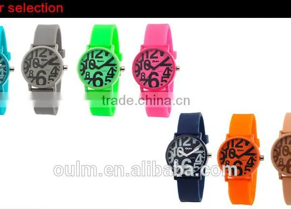 Oulm Big Number Watch, Multi Color Watches, Cheap Custom Logo Watches photo-6