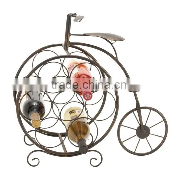 Vintage Metal Iron Bicyclette Wine Rack Decorative Wine Racks photo-3