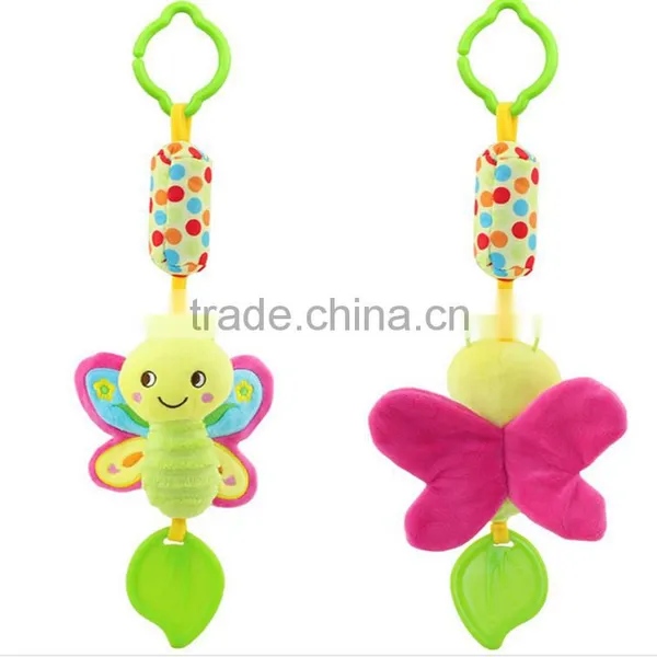 Plush Baby Hanging Squeeze Rattle Teether Toy photo-3