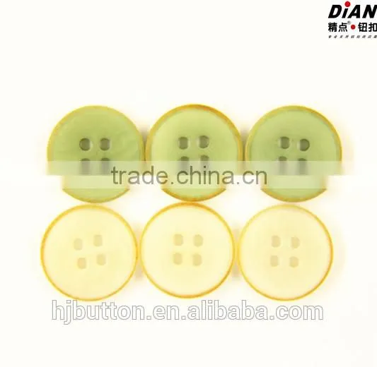 2016 DIAN White Color Natural Corozo Buttons With 4 Hole and Burnt Effect photo-5
