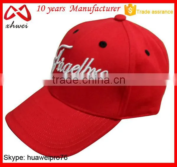 Red Cotton Chino Twill Fabric Golf Cap photo-3