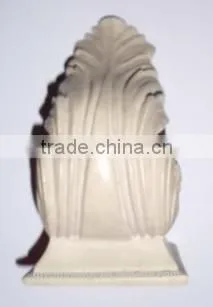 Decorative Distressed White Curtain Rod Wall Mount Bracket photo-6