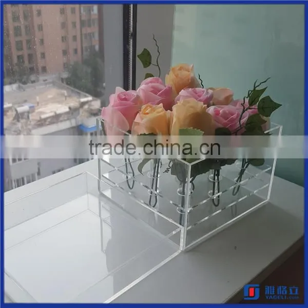 Manufacturer Supplier Customized Acrylic Flower Display Box / High Quality Acrylic Flower Display Case photo-5