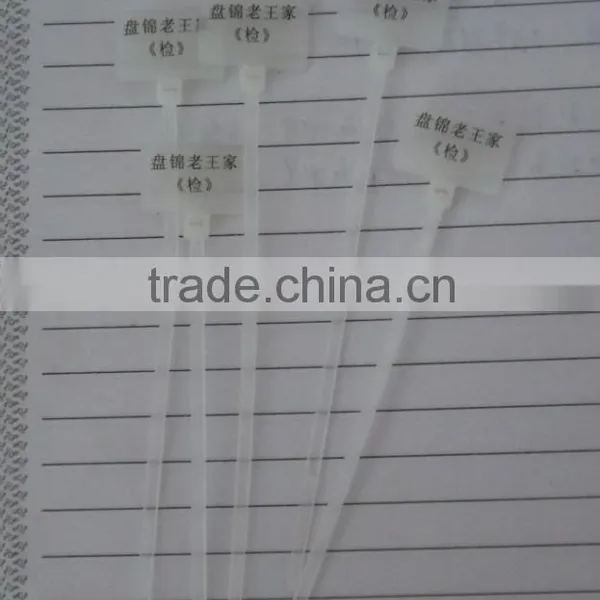 Direct Selling Heat-resisting:94v-2 Self-locking 3*150 PA66 Marker Cable Ties (UL Certificate)tensile Strength:110lbs photo-2