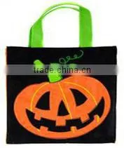 ECO-friendly Halloween Felt Pumpkin Bag for Gifts