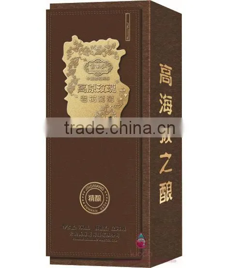 Fashion Cardboard Wine Package Boxes for Red Wine