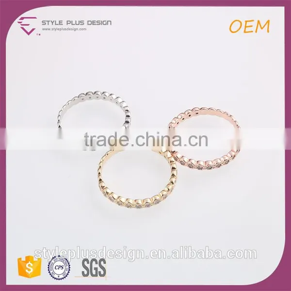 R63503Q01 Latest Vogue Jewelry Wedding Silver Rose Gold Finger Three Circle Slewing Fake Nose Gold Tortoise Ring Design Rings