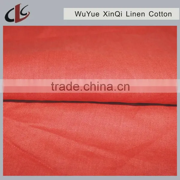 30s/2*14s High Quality Plain Dyed Linen Viscose Interwoven Fabric