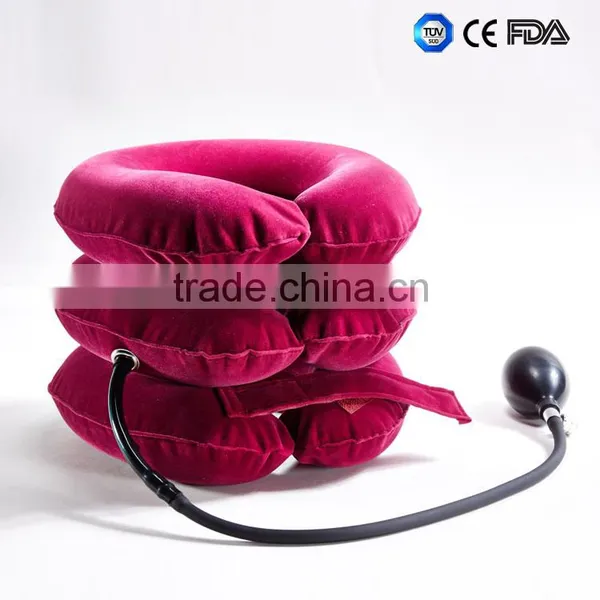 Portable Neck Massage Collar Air Neck Traction Inflatable Cervical Collar for Driving Supplier's Choice photo-6