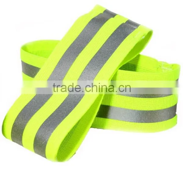 High Visibility Adjustable Elastic Reflective Armband for Running Walking Jogging Traffic Safety photo-2