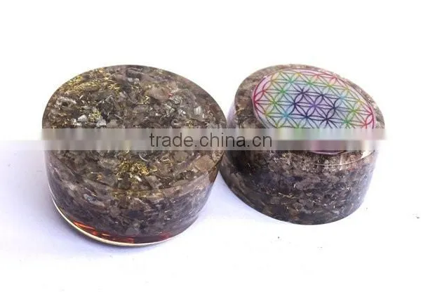 Blue Aventurine Chakra Flower Of Life Orgonite Energy Tower Buster photo-6