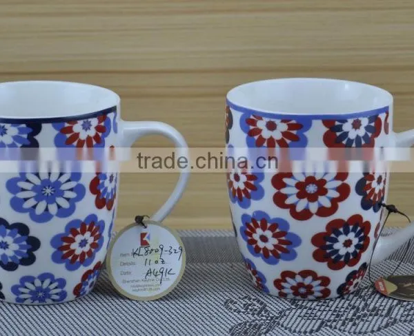 14OZ Pussy Cat Fully Decal Printed Ceramic Cup, Shiny Surface New Bone China Coffee Cup, KL5001-10699 photo-6