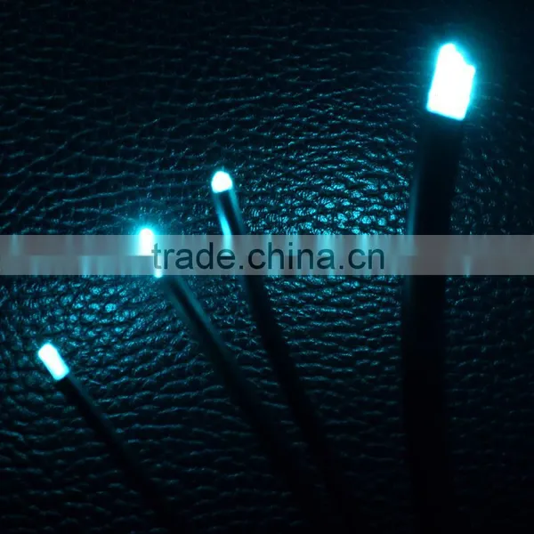 High Quality 14cores 0.75mm Multi Strands End Glow Fiber Optic Cable for Decorate Lighting photo-5