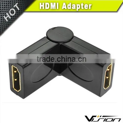 Vision Black 270 Degree Rotatable HDMI Adapter Female to Female photo-4