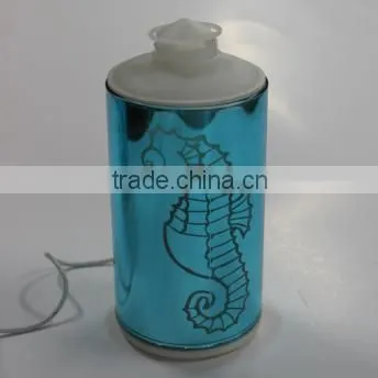 Fancy Sea Horse Usb Glass Candle Light Aroma Diffuser With Clock photo-2