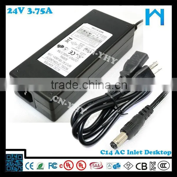 Low Price for 3d Printer Ac/dc 24V 3.75a Switching Power Adapter photo-3