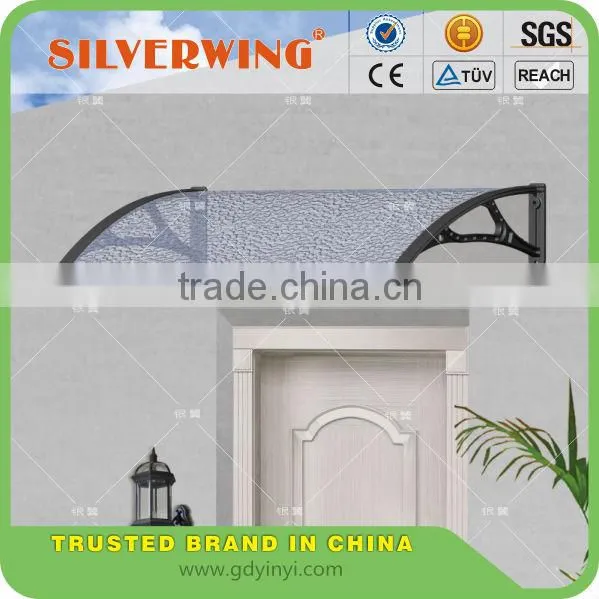 Environmental Friendly Rain Protect Door Canopy Awning Cover With Platic Awning Brackets and Polycarbonate Canopy photo-4