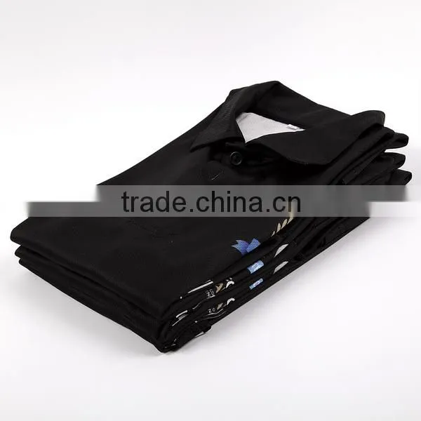Cheap Uniform Polo Shirts, Custom Polo Shirts, Slim Black Polo Shirt photo-5