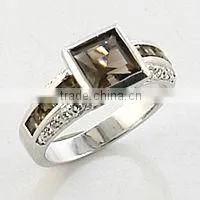 925 Silver Women Princess Cut Ring