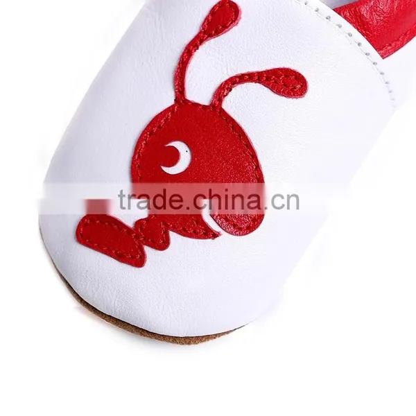 Fashion New Beautiful Spring Red Ant Backing White Children's Shoes photo-6