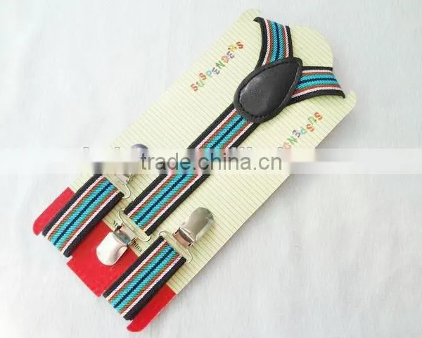 Wholesale Fashion Stripes Kids Elastic Braces Suspender photo-5