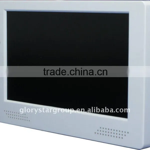 Motion activated 7" store advertising screens
