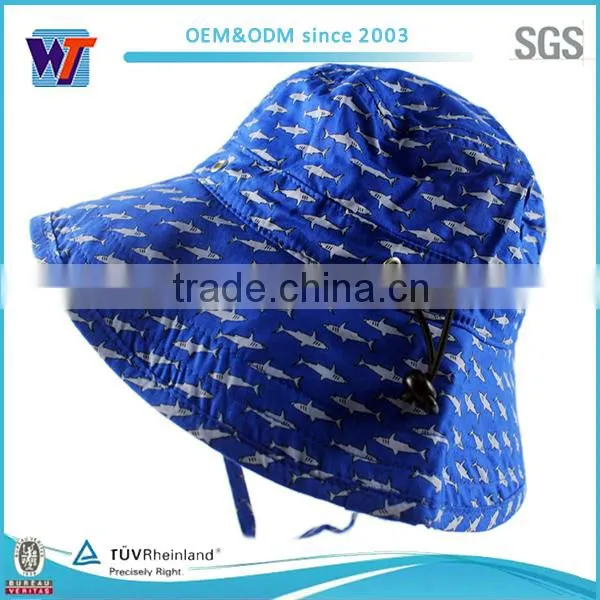 Blue Corduroy Bucket Hats Made in China Reversible Bucket Hat With Reflective Trim photo-5