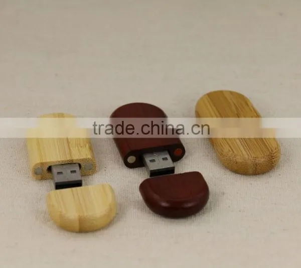 Eco-friendly Customized Logo Laser Engraving Wooden USB Flash Driver for Promotion photo-3
