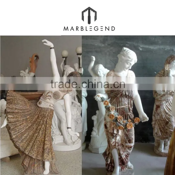 Garden Decoration Natural Stone Life-Size Marble Statue photo-4
