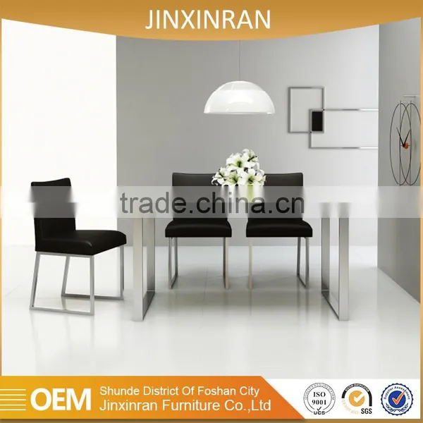 Thickness 20mm Natual Marble Inlay Dining Metal Table photo-3