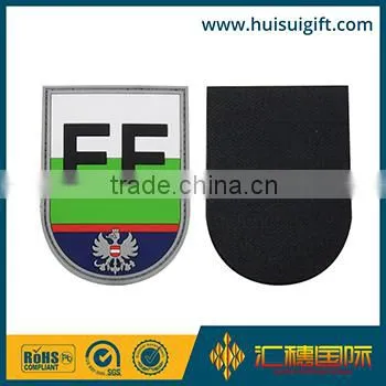 Wholesale Promotional Fashionable Pvc Badge Letter Patches for Clothing