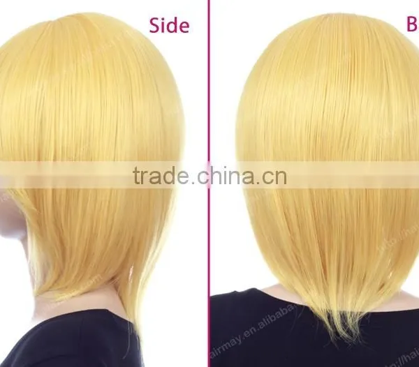 Guangzhou Factory Cheap Price Blonde/white Lolita Wig Synthetic Sex Short Wig Cosplay photo-2