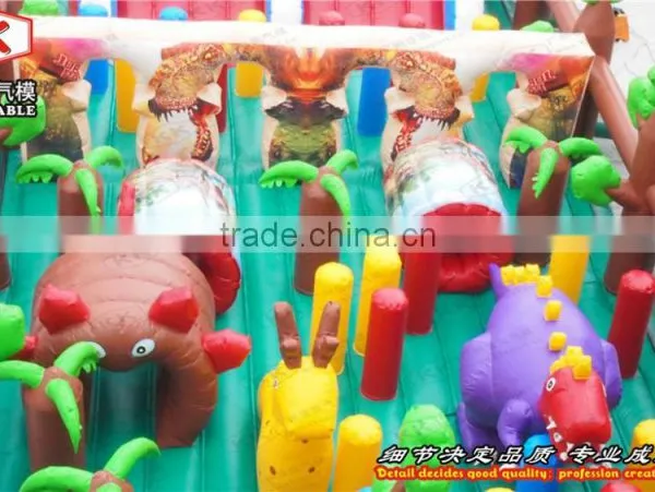 Animal Jungle Inflatable Fun City Obstacle Course for Sale photo-4