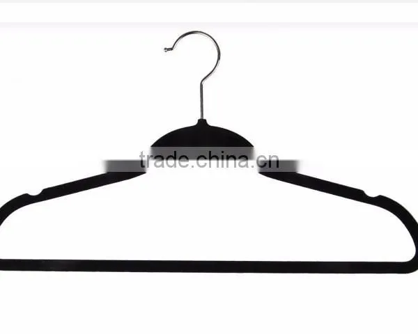 Non-Slip Velvet Clothes Hangers With Notched Frames, Suit Hanger, Flocked Hanger photo-2