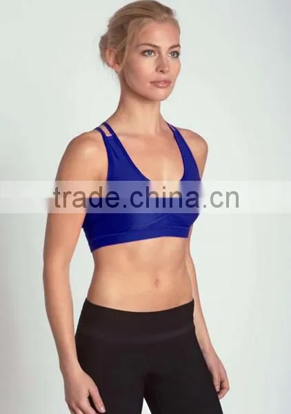 Customized Ladies Gymwear Seamless Workout Top Wear Yoga Push Up Bra photo-5
